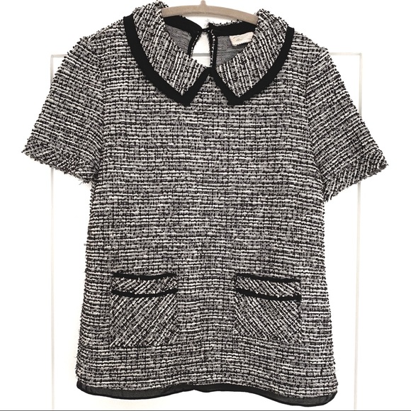 Anthropologie Boucle Collar Top - Picture 1 of 7